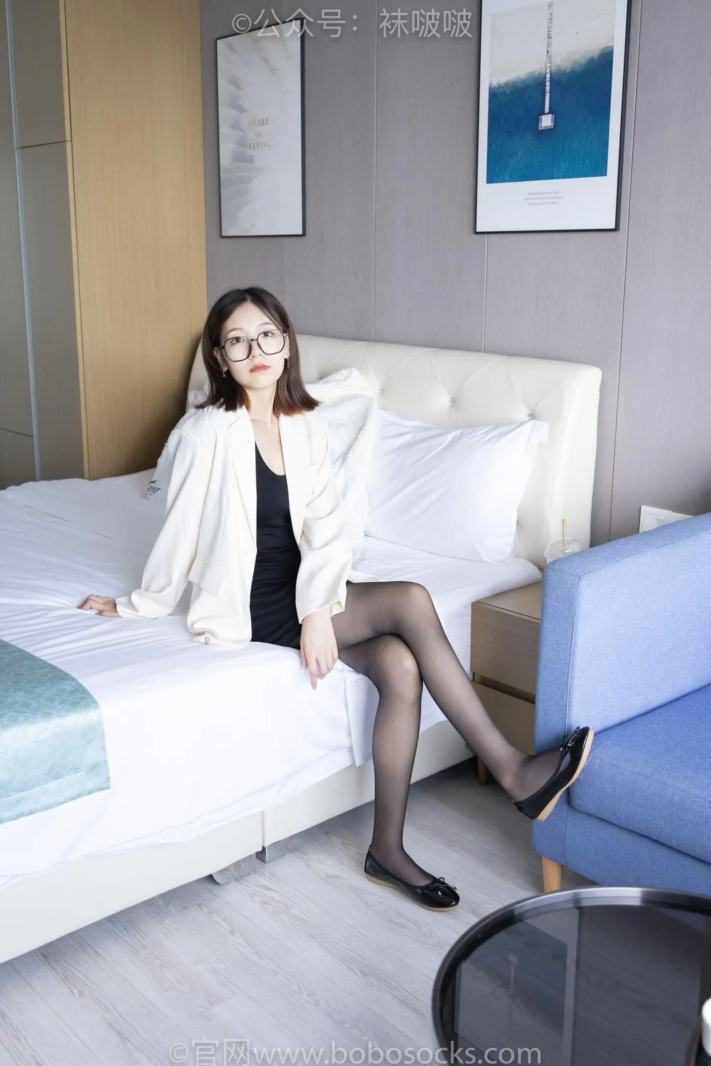 [BoBoSocks袜啵啵]NO.032 小甜豆-平底鞋、黑丝 [144P]插图5